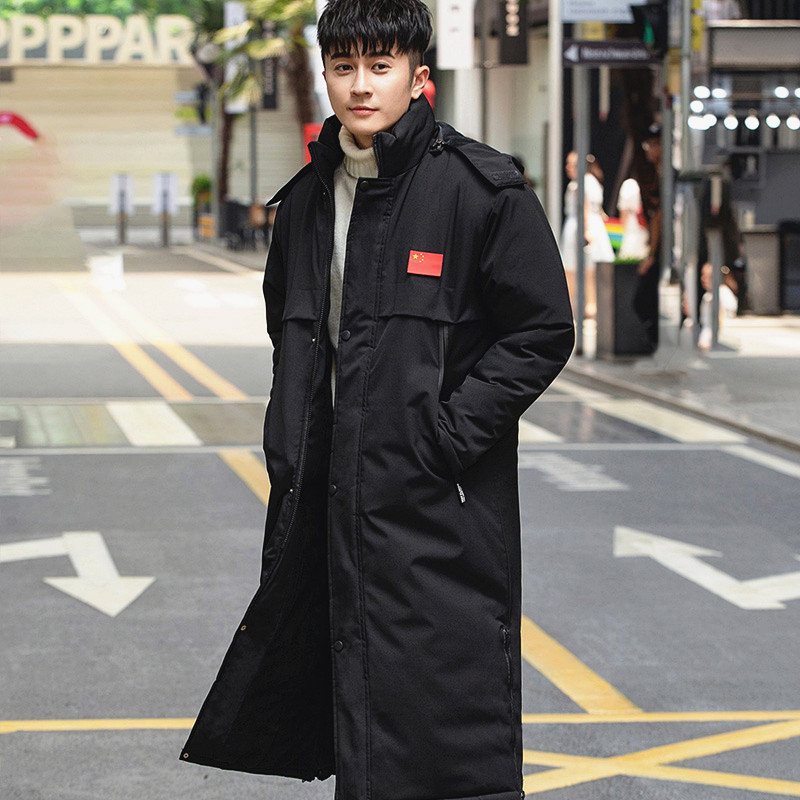 国家队运动棉衣男长款过膝儿童体育足球舞蹈艺考冬训大衣保暖外套