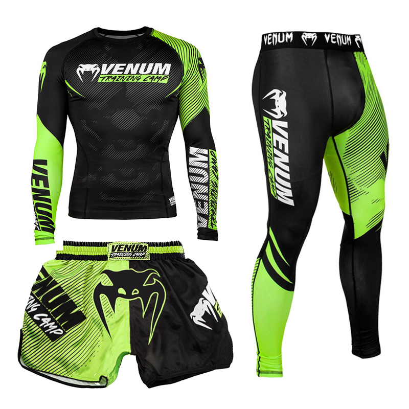 毒液运动拳击服长袖三件套