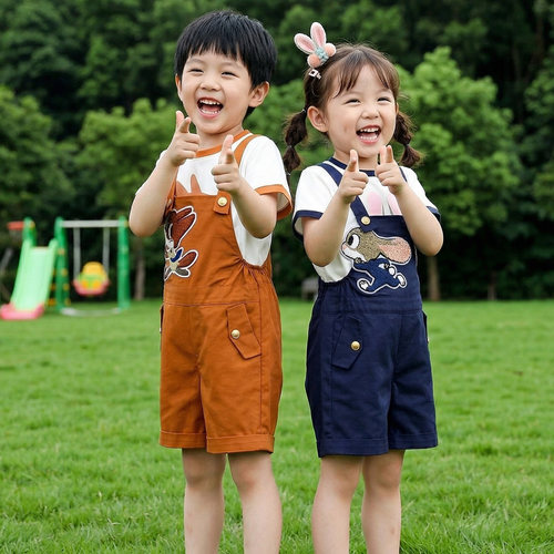 疯狂动物城尼克兔子警官童演出服
