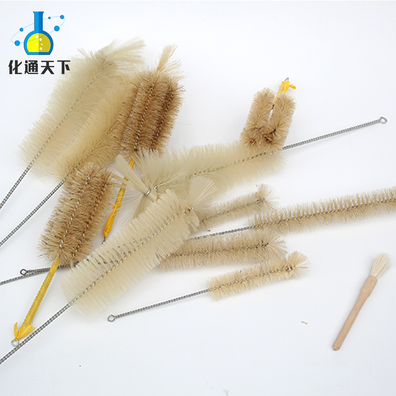 试管烧杯量筒滴定管三角瓶试剂瓶量筒刷子耐磨 毛刷化学实验耗材