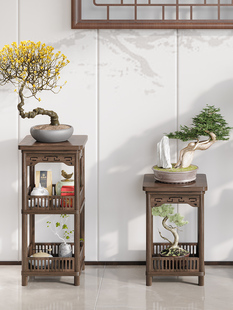 茶柜茶架子置物架客厅茶室小型实木博古架收纳柜茶叶茶具展示柜子