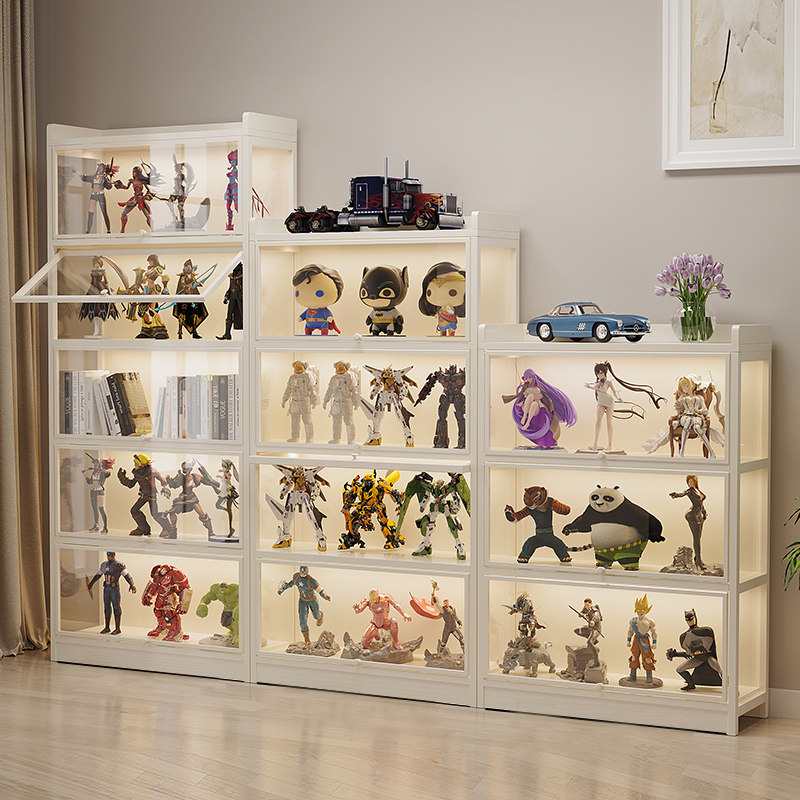 手办乐高展示柜模型放玩具收纳盒仿亚克力透明家用陈列架积木柜子