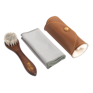 TRG擦鞋护理工具马鬃毛刷皮革抛光手套长条抛光毛巾鞋油擦皮鞋的