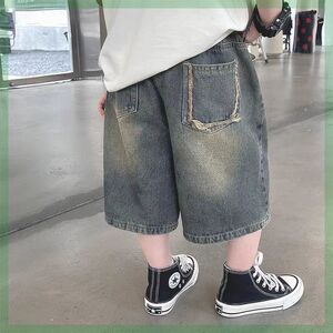 男童牛仔短裤夏季2024新款儿童装休闲五分裤男孩宝宝夏装薄款裤子