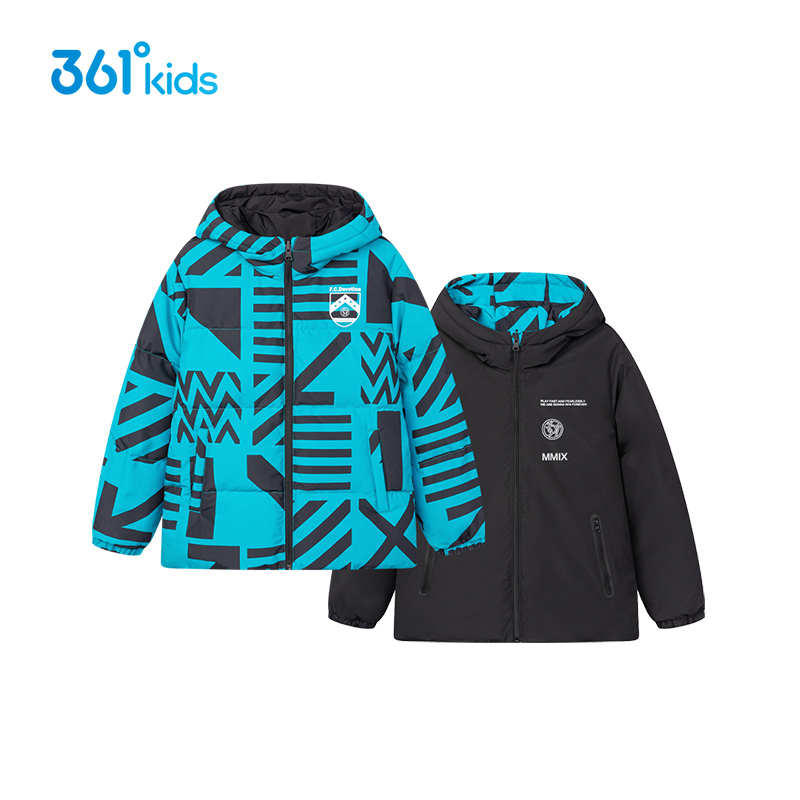 儿童两面穿羽绒服