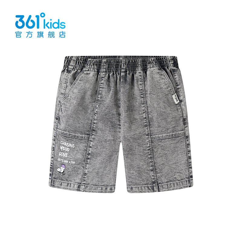 361童装男童牛仔短裤2025夏季新款宽松休闲儿童五分裤小童松紧裤