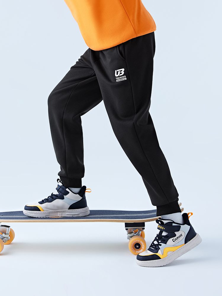 361度童装男女童长裤加绒运动裤