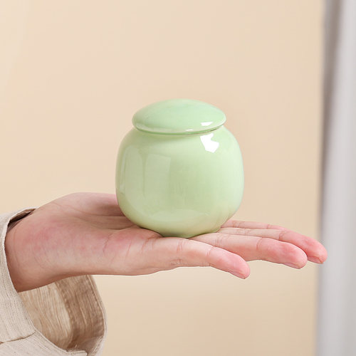 陶瓷茶叶密封罐子便携小号随身