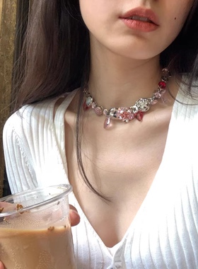 花瓣复古小众锁骨链锁骨链