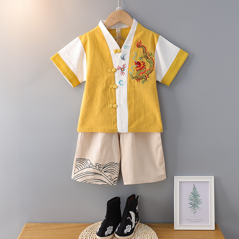 男童汉服夏季薄款唐装儿童中国风套装幼儿小童原创古装超仙少爷服,童装/婴儿装/亲子装,唐装,淘宝优惠券,粉丝福利购,淘宝优惠卷