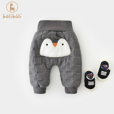 婴幼童大pp裤子冬款2025新款男女宝宝加绒加厚棉裤秋冬季外穿长裤