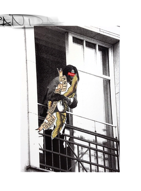Supreme 20FW ANTIHERO ICE Balcony Sticker 联名 贴纸 老鹰贴画