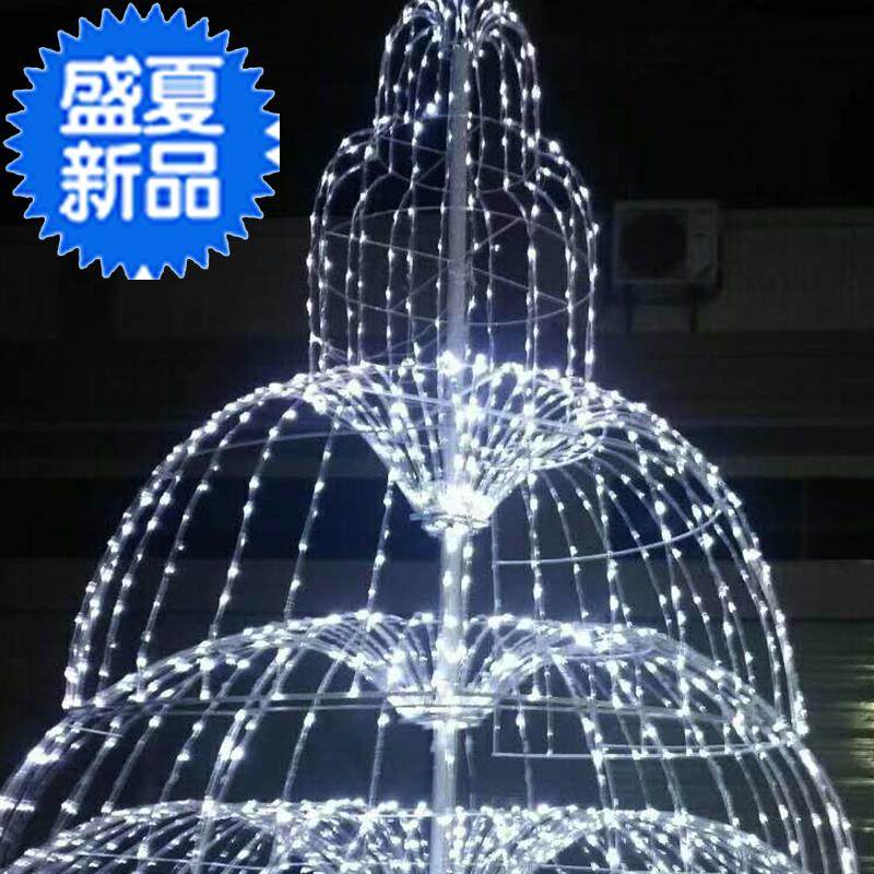 led大型喷泉装饰景观灯高5米 3d立体m造型灯城市亮化节日装饰灯