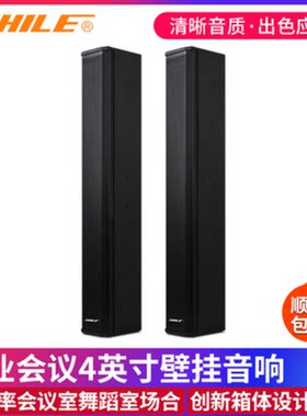 狮乐SHILE BX-408会议音箱壁挂音柱酒店背景音乐多功能音箱主持