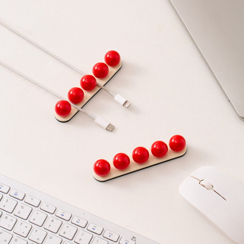 桌面数据线壁挂收纳神器理线器整理床头办公室手机充电线固定卡扣