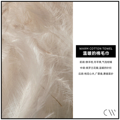 温暖的棉毛巾CANDLEWORKS香精油