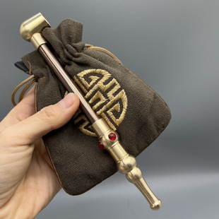 纯手工烟斗加长大烟烟具传统老式烟袋锅旱烟袋锅子实木烟杆袋