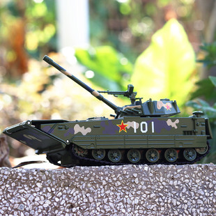 甲车军事模型儿童玩具合金汽车仿真车模1 军事车两栖坦克装 武装
