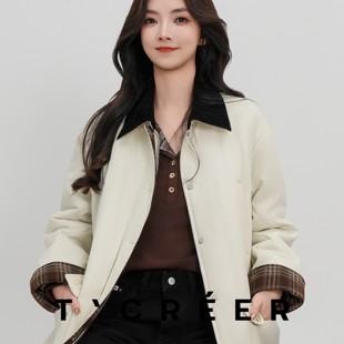巴恩风高级时尚 冬季 舒适百搭外套女 雪溪和兮 T`CREER｜