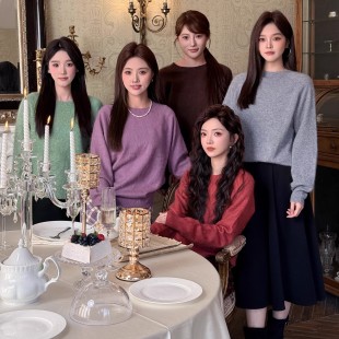 时髦纯色高级舒适百搭上衣女 冬季 T`CREER｜ 岁岁安澜