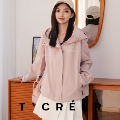 T`CREER｜【蓝调时刻】山系工装风户外休闲运动时尚冲锋衣外套女
