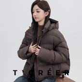 T`CREER｜ 休闲羽绒服外套女 简约纯色大气时尚 山林海雾 冬季