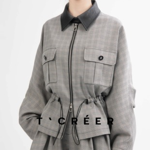 T`CREER｜【巫山苍梧】老钱风设计感外套百褶半身裙两件套