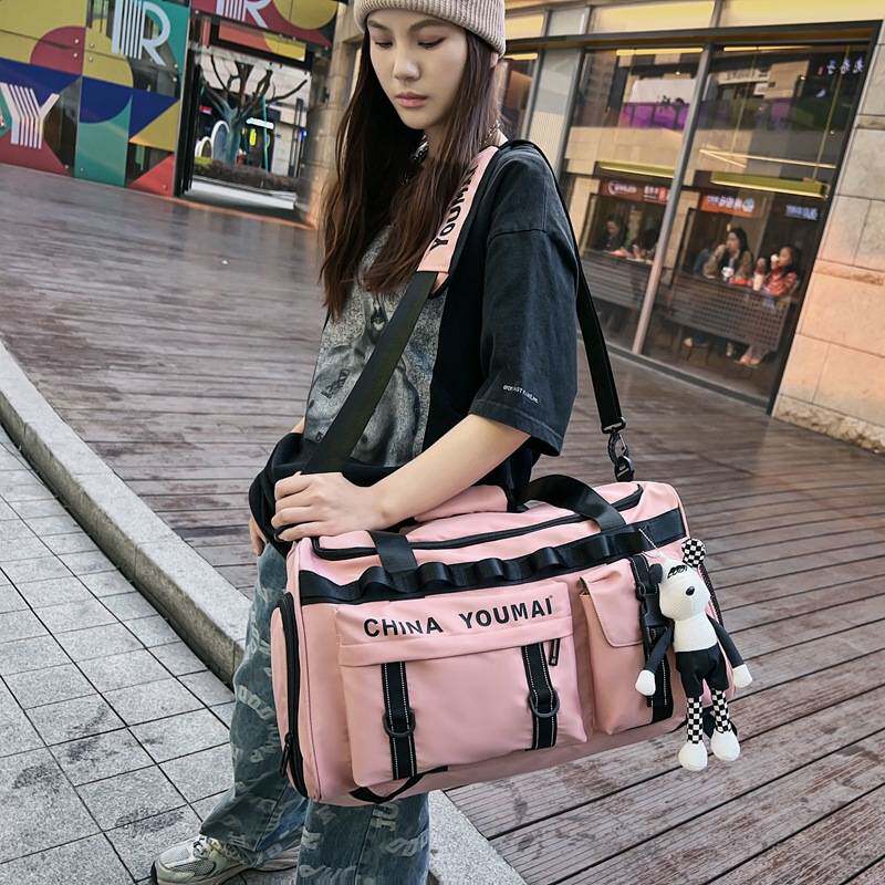 大容量旅行包双肩背行李包男出差旅游住校衣服收纳包女运动健身包