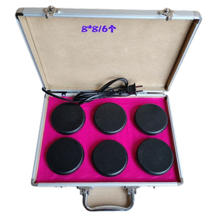 火山能量石spa热石加热美容院砭石养生足疗按摩石背部热敷加热箱