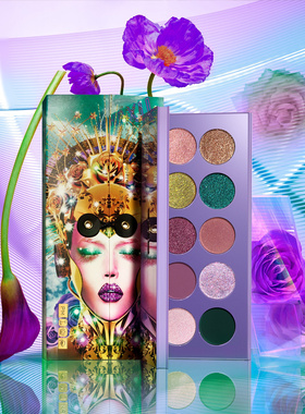 现货！ pat mcgrath labs 12代眼影盘petalmorphosis紫色限定壳