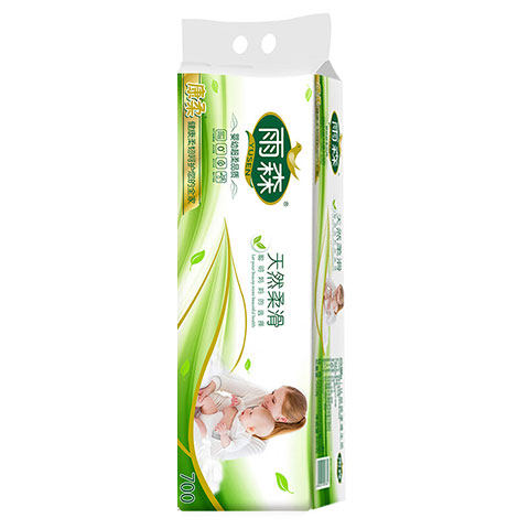 雨森卫生纸卷纸妇婴6层12卷700克实惠装加厚无芯家用学生宿舍厕纸