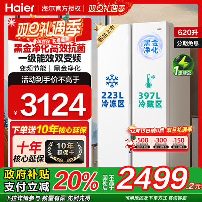 电冰箱620升新一级能效海尔两门