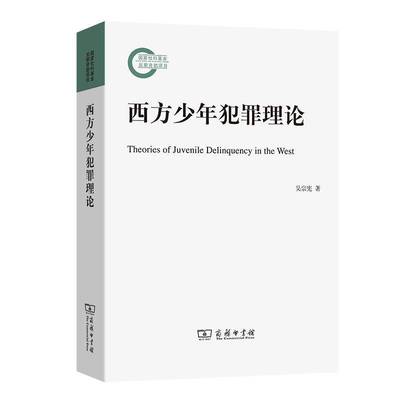 西方少年犯罪理论书吴宗宪青少年犯罪研究西方国家普通大众政治书籍