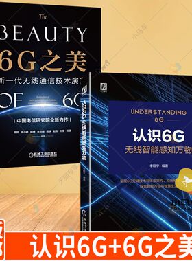 套装2册  认识6G 无线智能感知万物+6G之美 新一代无线通信技术演进 6G通信 智慧城市 华为 通信系统 工业互联网书籍