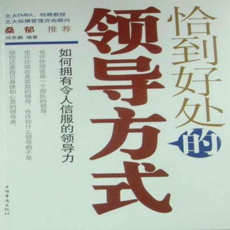 恰到好处的领导方式：如何拥有令人信服的领导力书何菲鹏领导方法通俗读物 管理书籍