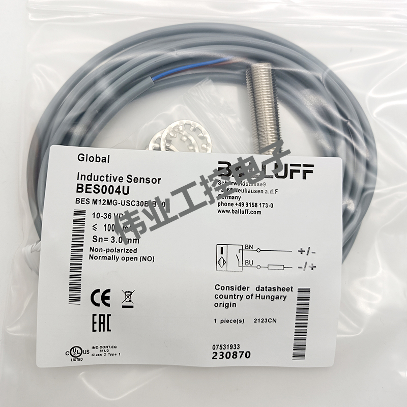 中国接近开关电感式传感器