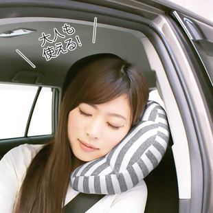 日式 外贸车载安全枕儿童枕头成人睡觉颈椎护颈汽车头枕U型枕侧枕