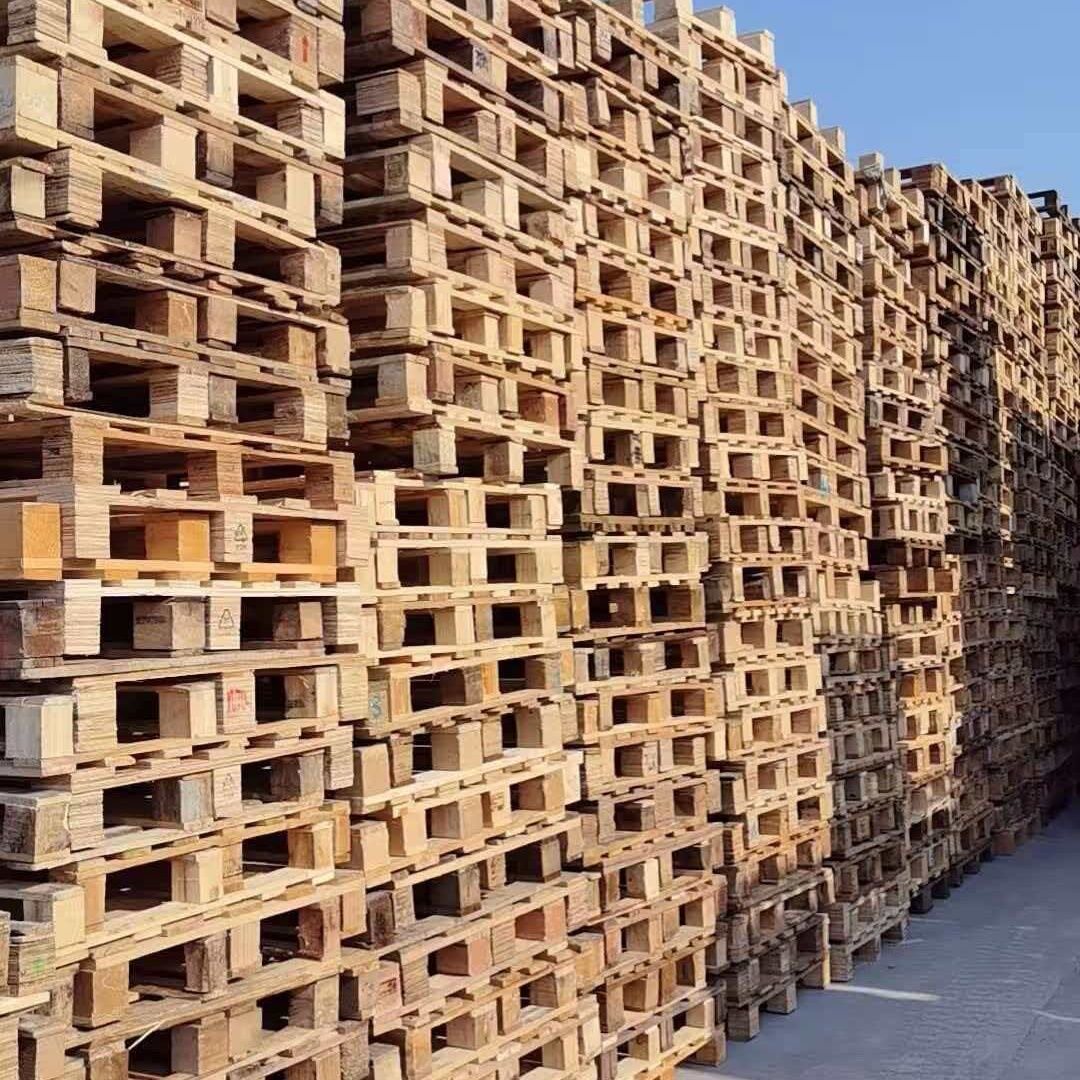 10个二手实木质卡板木托盘叉车货架物流木架防潮仓库地台栈板包邮