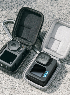 适用大疆Action6/5/4GoPro9/10/11/12/13便携运动相机迷你收纳包