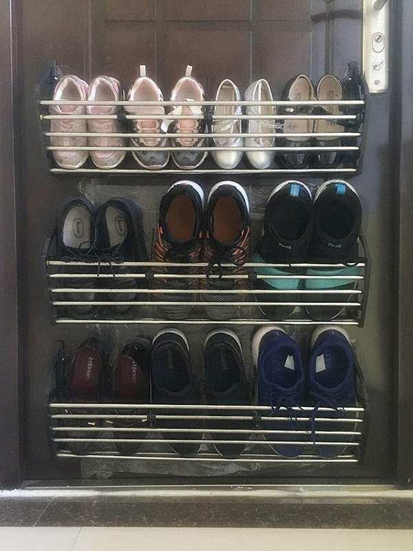 ，大门鞋架可折叠免打孔拖鞋架三合一吸盘壁挂式门口的免挂钩门挂|ruв категории жилой мебели, рама тип, башмак стойки - от Buy2taobao.com для оказания профессиональной услуги покупки агента Taobao