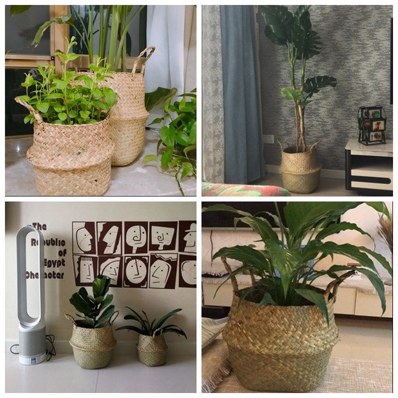 Northern Europe Straw Flowerpot cover Handbag Basket weave Baskets Ficus lyrata Rattan Straw baskets Bagin the Home accessories , Vase/Flower/Artificial flowers/Imitation jewelry , Flower/Vase , Baskets  category - from Buy2taobao.com to provide professional Taobao agent buy service