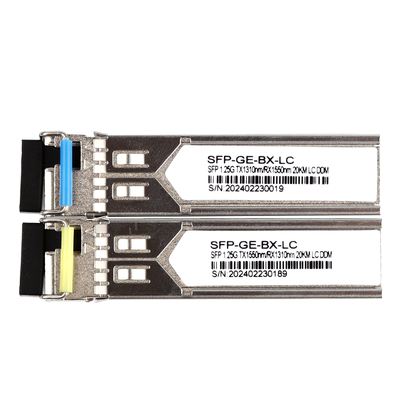 lhgd光纤光模块SFP单芯光模块20km千兆单模1550单纤双向1.25G LC BIDI 兼容华为H3C锐捷通信交换机