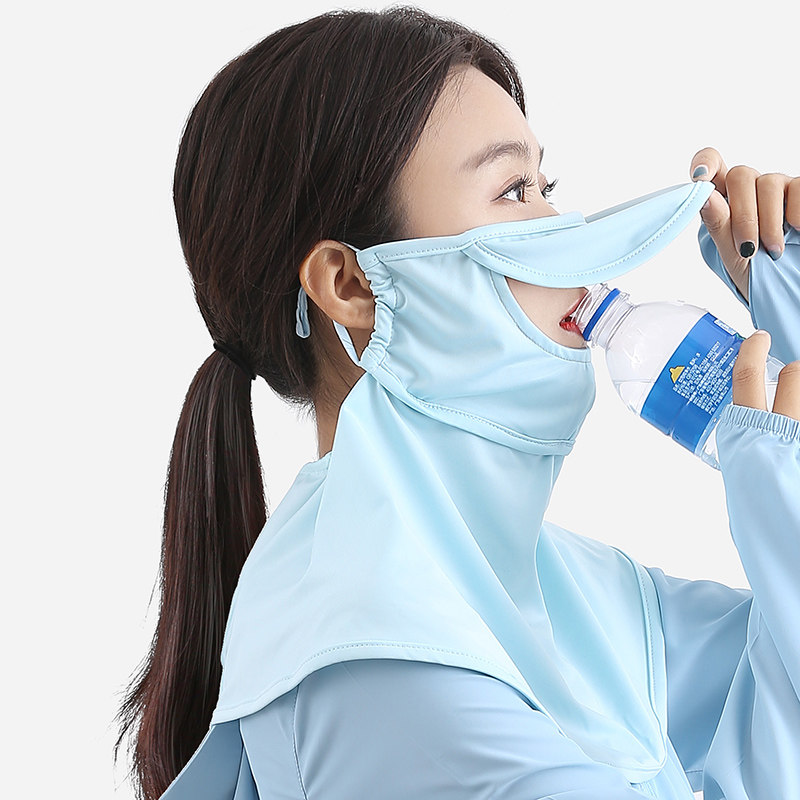 Sunscreen Mask ultraviolet-proof summer Thin section ventilation Borneol Neck protection Two-in-one summer sunshade Facein the Home Daily , Protective Equipment , Masks  category - from Buy2taobao.com to provide professional Taobao agent buy service