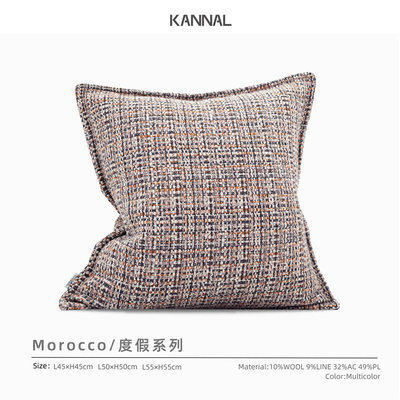 摩洛哥羊毛靠垫抱枕羽丝绒