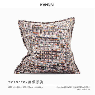 摩洛哥羊毛靠垫抱枕羽丝绒