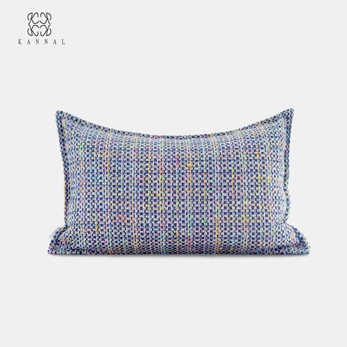 春上新『Chloris』高级法式小香风蓝色灰色多色靠垫样板间腰枕 - 封面