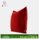 法式 高级复古红色质感磨砂绒靠垫抱枕样板间别墅方枕 日落巴黎