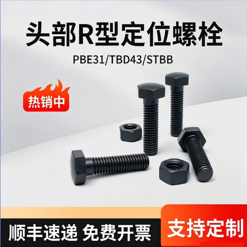 PBE3/STBB碳钢R型头部发黑螺栓