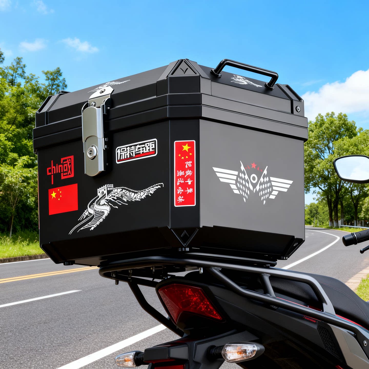 电动车后备箱通用爱玛雅迪台铃适用大容量电瓶踏板摩托车靠背尾箱