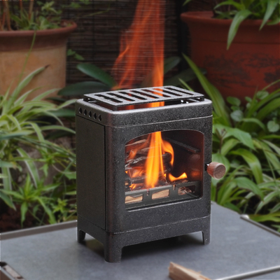 桌面微型壁炉观火炉柴火炉